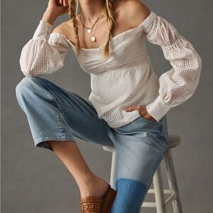 Maeve Elegant White Top